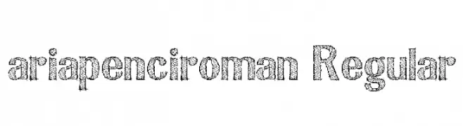 ariapenciroman Regular  免费字体下载