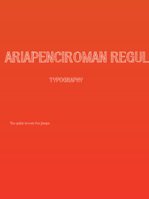 ariapenciroman Regular Poster