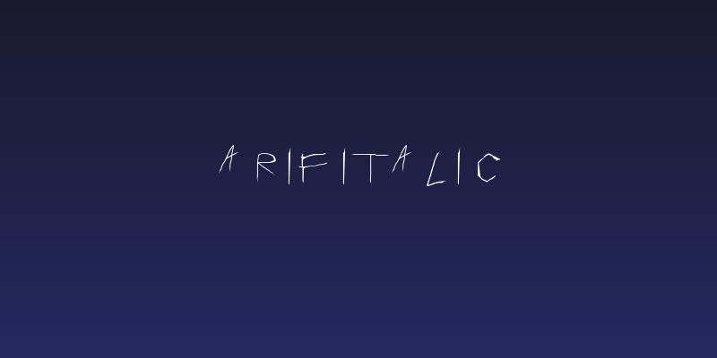 arif Italic Social Header