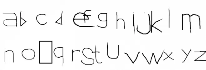 arif Italic Caratteri MINUSCOLO
