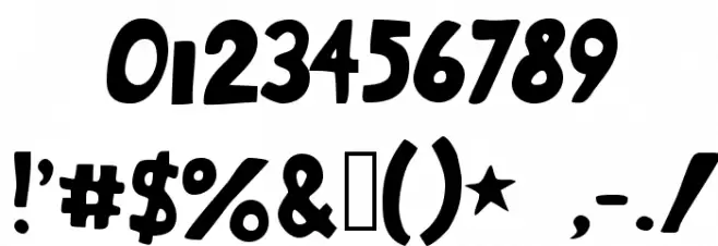 armfight Font OTHER CHARS