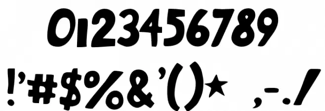 armfight Font OTHER CHARS