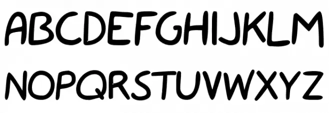 armfight Schriftart Kleinbuchstaben