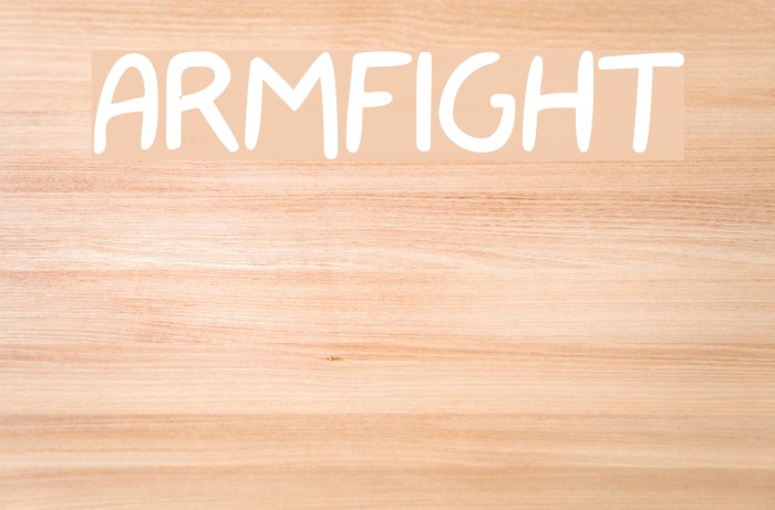 armfight Font examples
