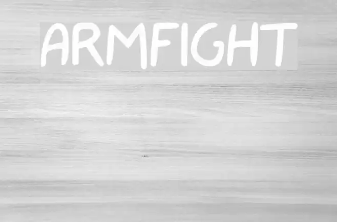 armfight Font examples