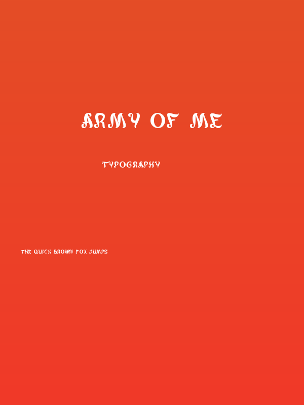 army of me Poster
