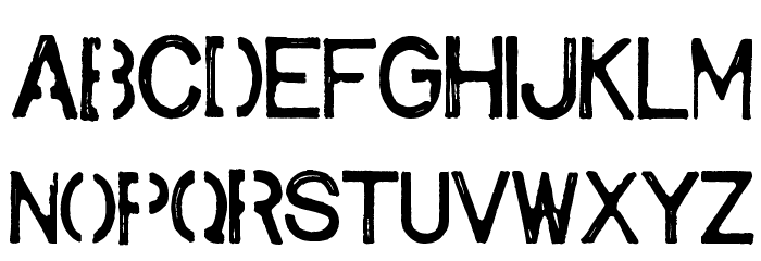 army1 Font LOWERCASE