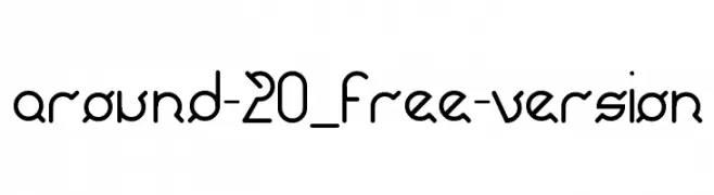 around-20_free-version  Frei Schriftart Herunterladen