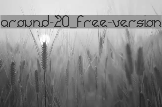 around-20_free-version Font examples