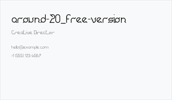 around-20_free-version Business Card