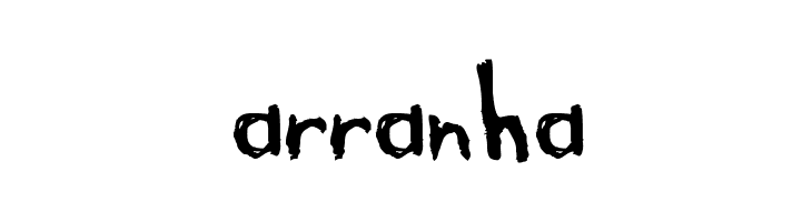 arranha  フリーフォントのダウンロード
