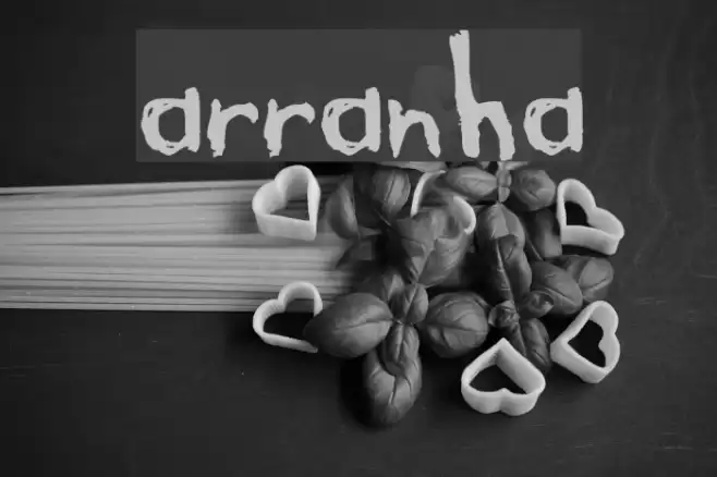 arranha Font examples