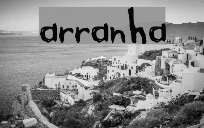 arranha Font examples