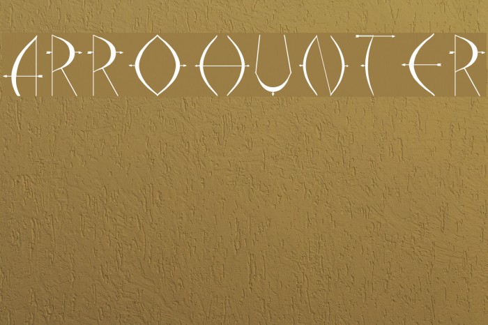 arrohunter Font examples