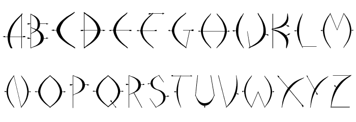 arrohunter Font LOWERCASE