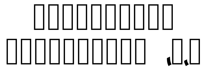 arsone Font OTHER CHARS