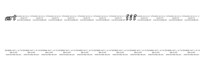 art iii Font LOWERCASE