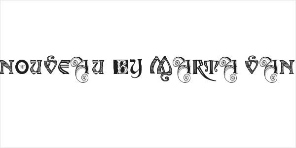art nouveau by Marta van Eck Logo