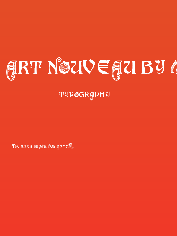 art nouveau by Marta van Eck Poster