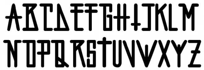 artchiko 字体 大写