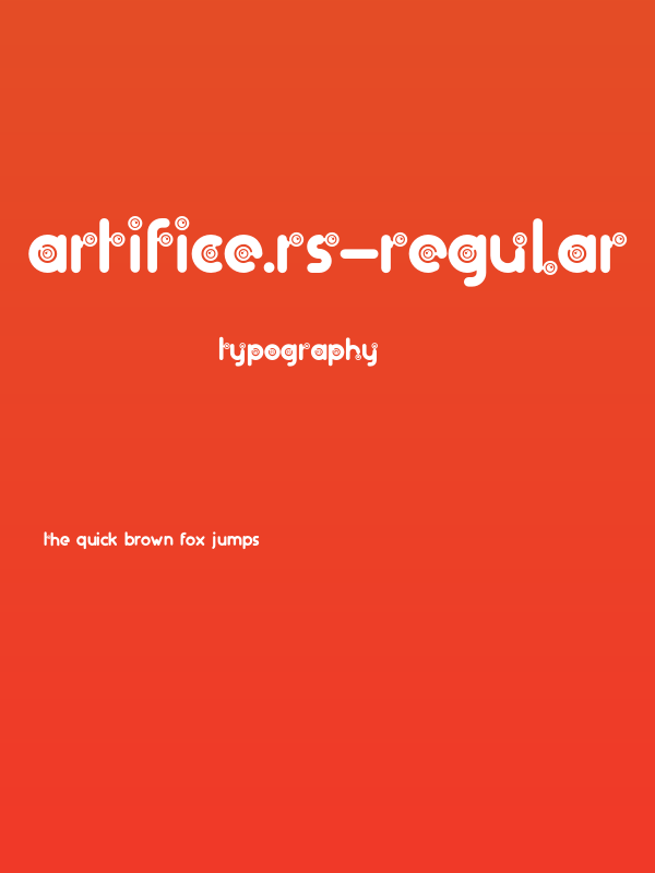 artifice.rs-Regular Poster
