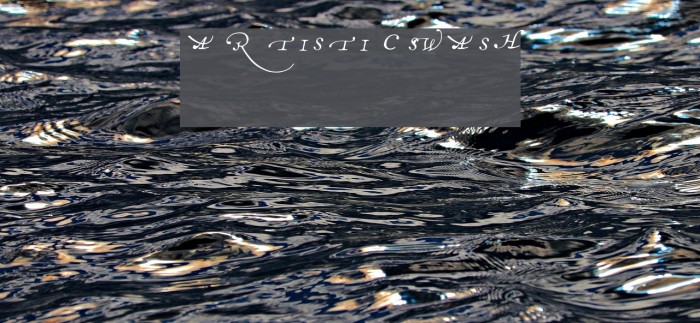 artistic swash Font examples