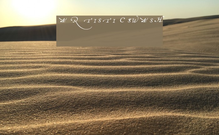 artistic swash Font examples