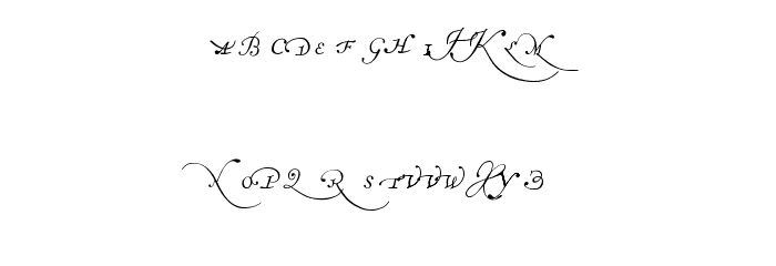 artistic swash Font LOWERCASE