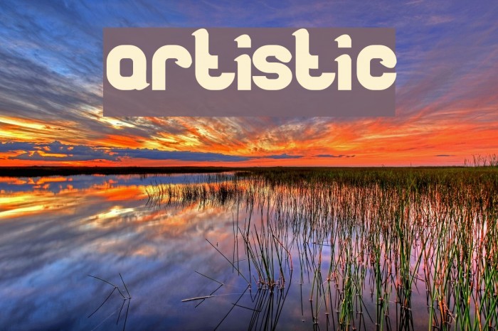 artistic Font examples