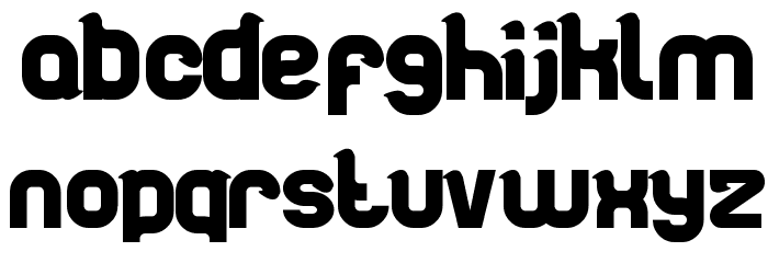 artistic Font LOWERCASE