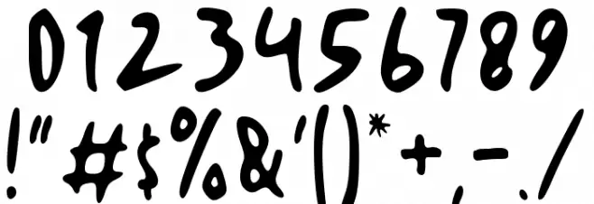 artomoro Font OTHER CHARS