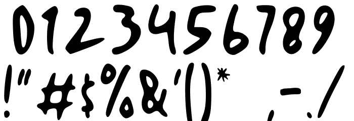 artomoro Font OTHER CHARS