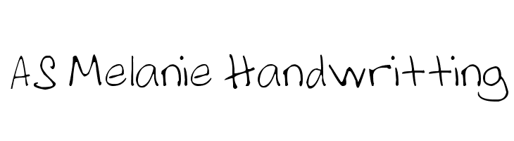 AS Melanie Handwritting Fonte