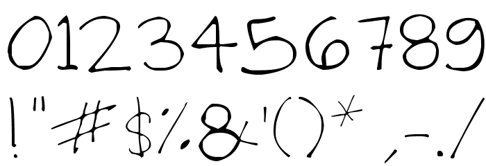AS Melanie Handwritting Font OTHER CHARS