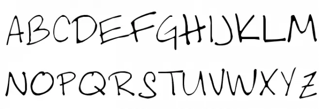 AS Melanie Handwritting Schriftart Groß