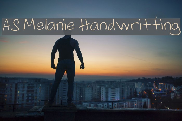 AS Melanie Handwritting Font examples