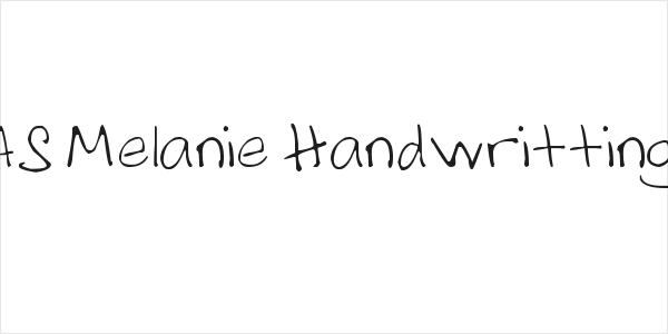 AS Melanie Handwritting Logo