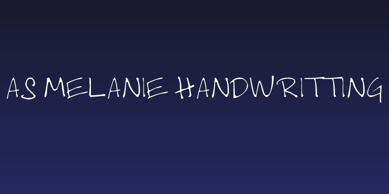 AS Melanie Handwritting Social Header