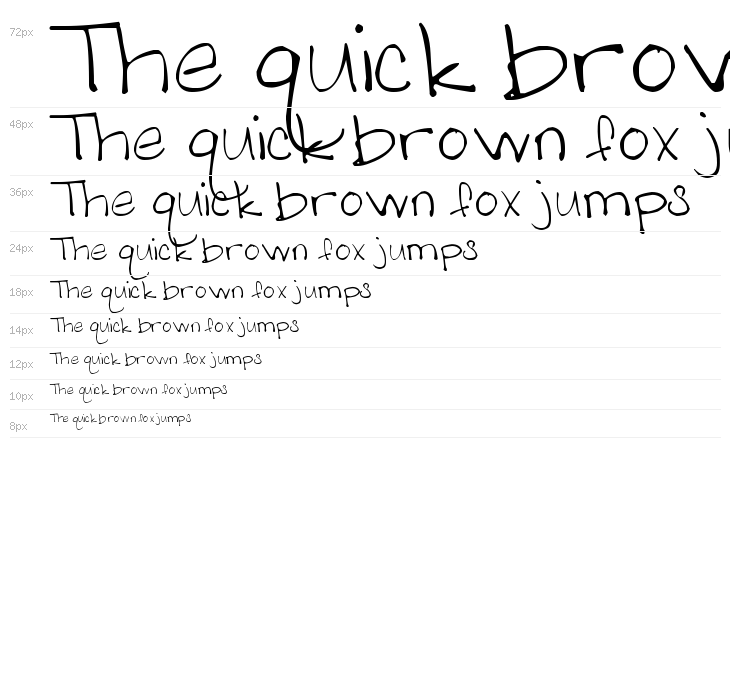 AS Melanie Handwritting Waterfall