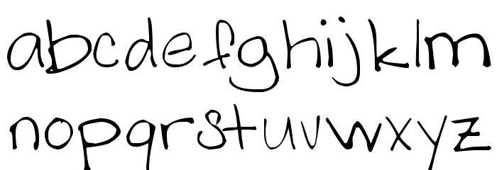 AS Melanie Handwritting Font LOWERCASE