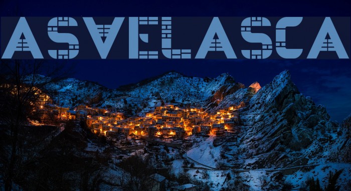 AS-VELASCA Schriftart examples