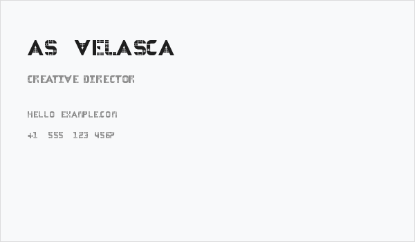 AS-VELASCA Business Card