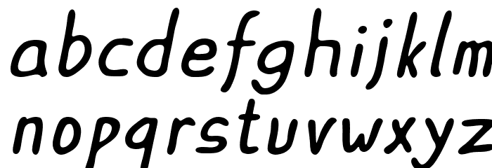 ASCOTA Italic Font LOWERCASE