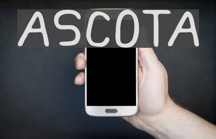ASCOTA Font examples