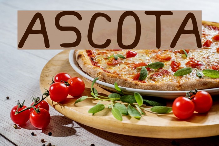 ASCOTA Font examples