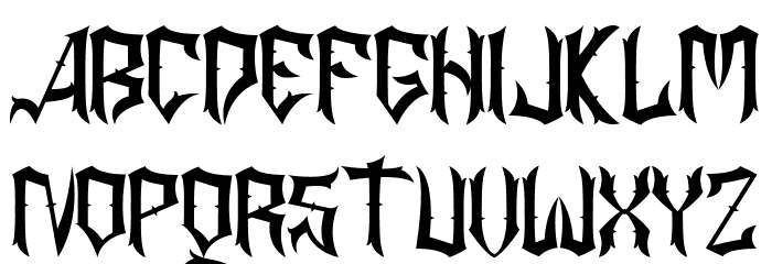 ASGORE Font LOWERCASE