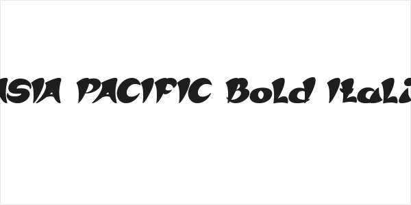 ASIA PACIFIC Bold Italic Logo
