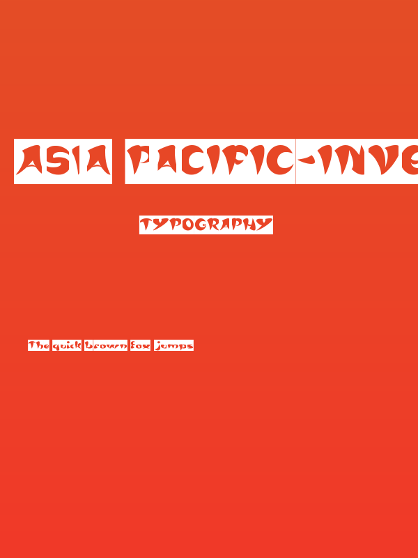 ASIA PACIFIC-Inverse Poster