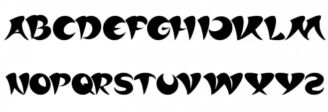 ASIA PACIFIC Schriftart Groß