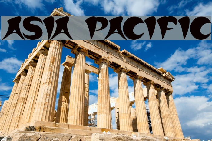 ASIA PACIFIC Font examples